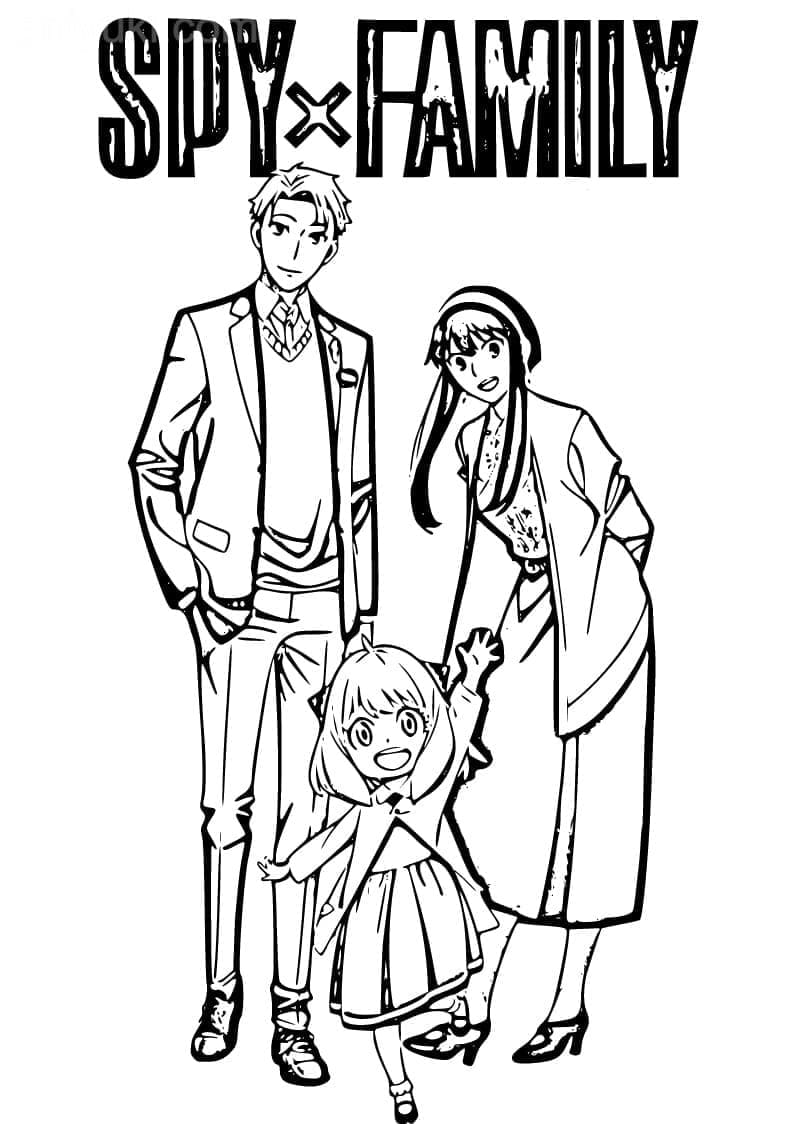 Spy x Family ausmalbilder