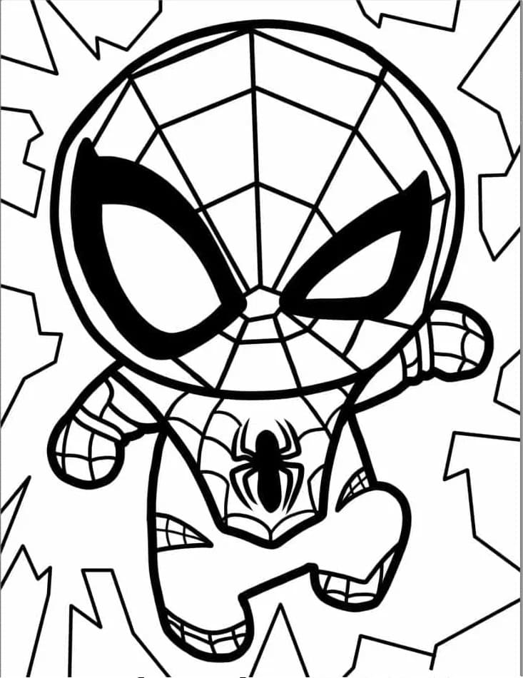 Starker Spiderman ausmalbilder