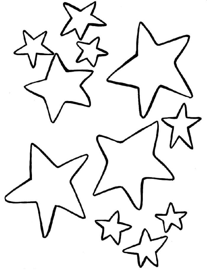 Stern Gratis ausmalbilder