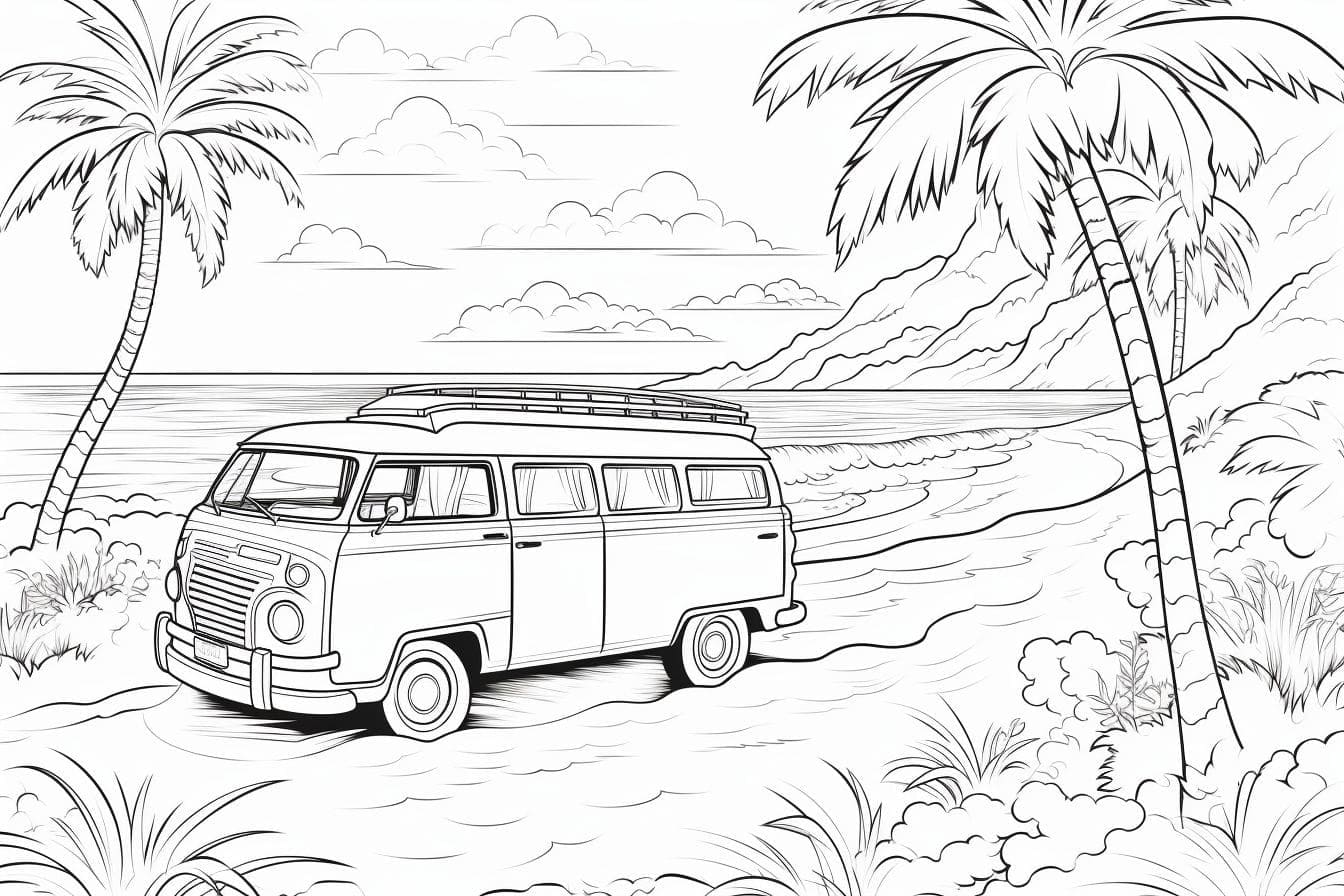 Strand für 3-jährige Kinder ausmalbilder