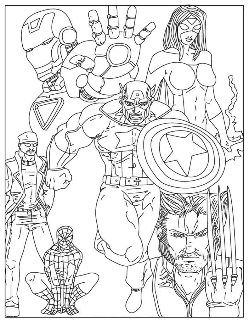 Superheld Avengers ausmalbilder