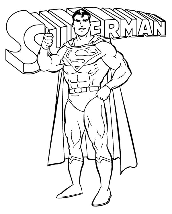 Superman DC ausmalbilder
