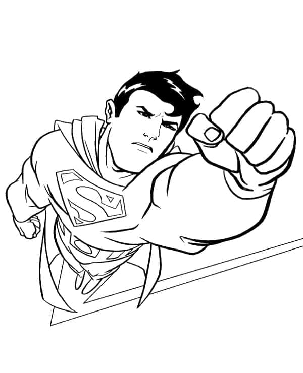Superman für 3-jährige Kinder ausmalbilder