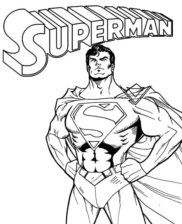 Superman für 5-jährige Kinder ausmalbilder