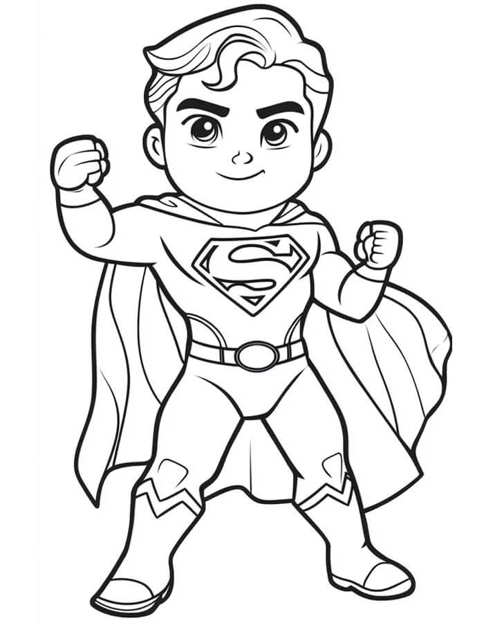 Superman für Kinder ausmalbilder