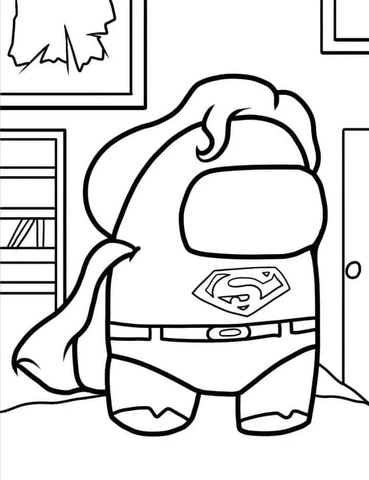 Superman zum Drucken ausmalbilder