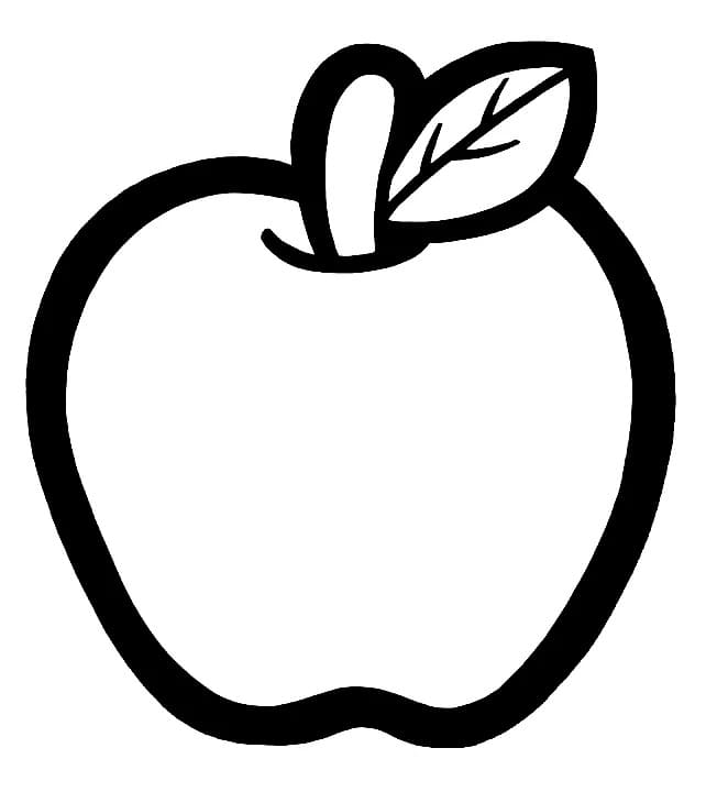 Süßer Apfel ausmalbilder