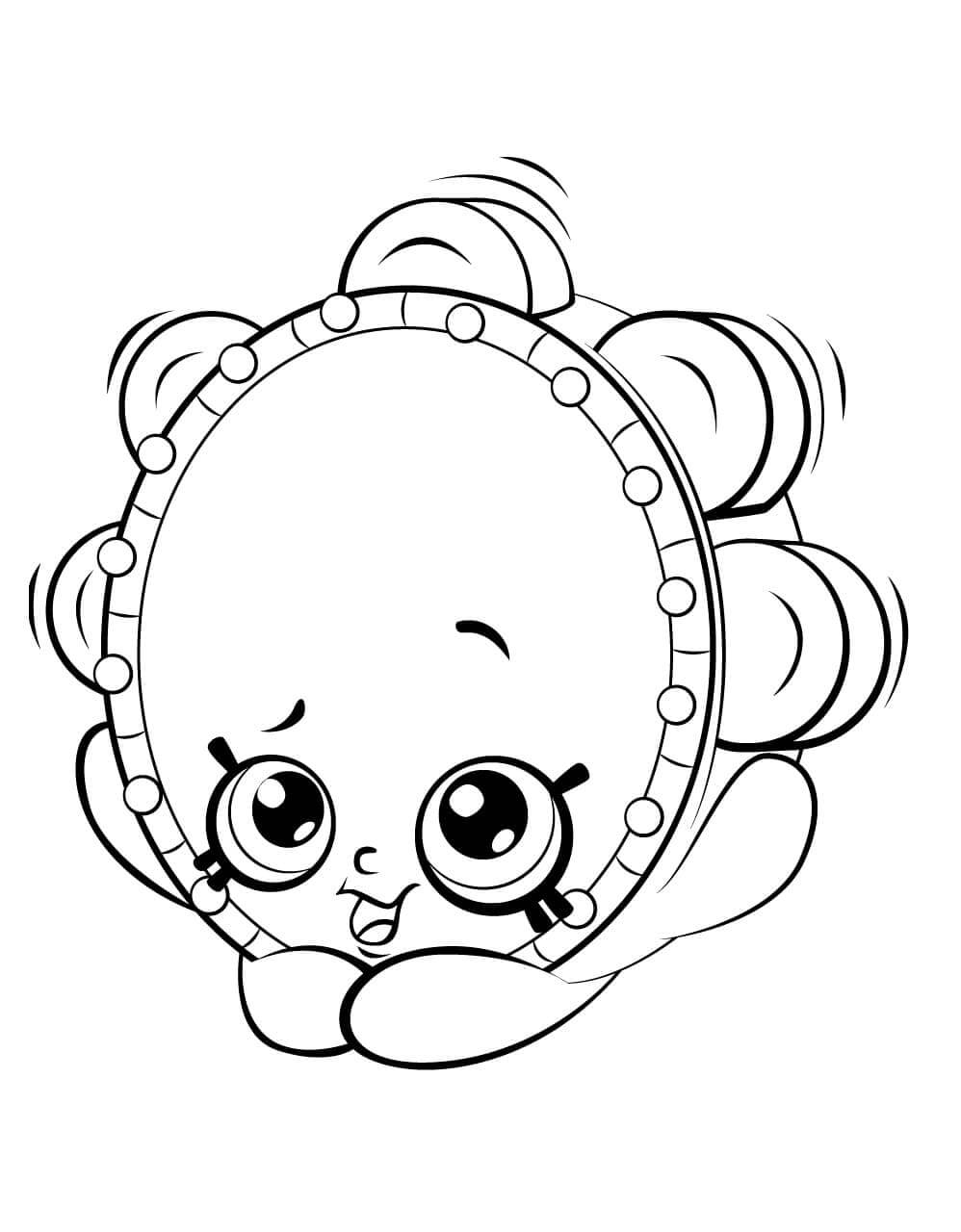 Tammy Tambourine Shopkins ausmalbilder