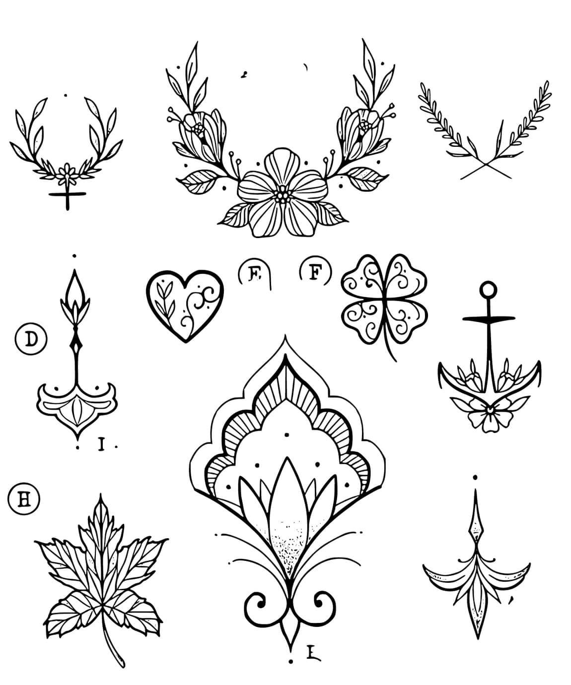 Tattoo Gratisbild ausmalbilder