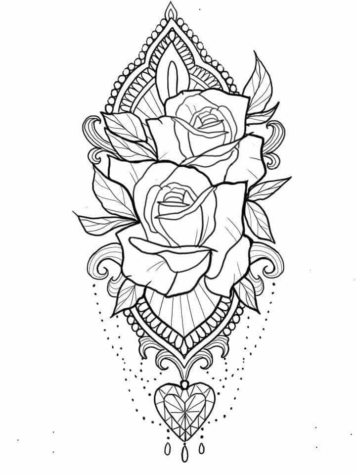 Tattoo zum Drucken ausmalbilder