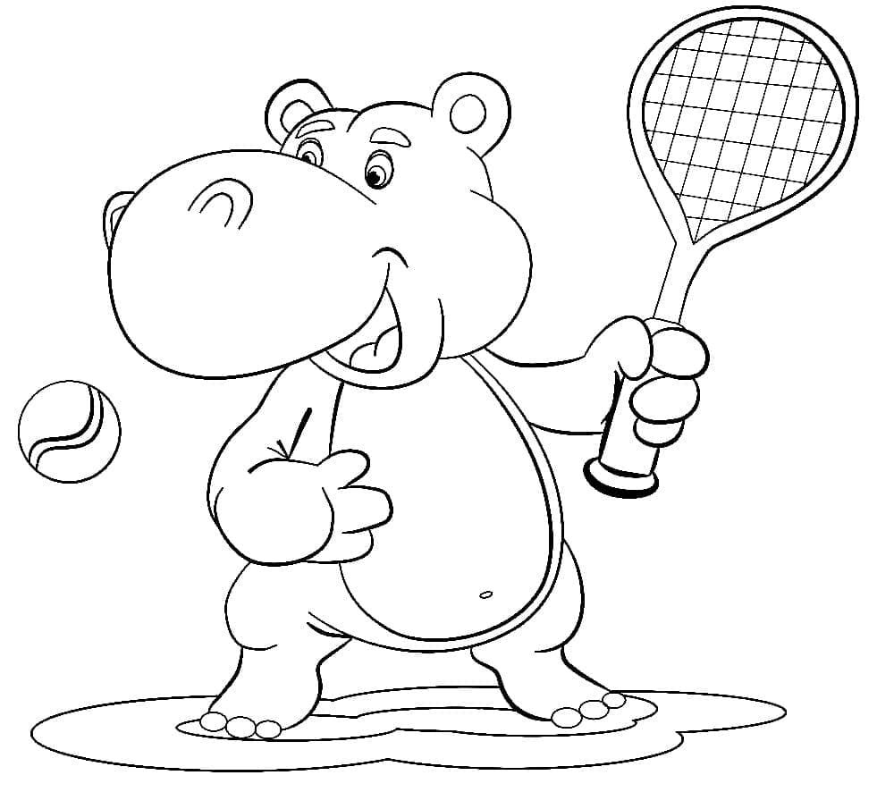 Tennis Bild Frei ausmalbilder