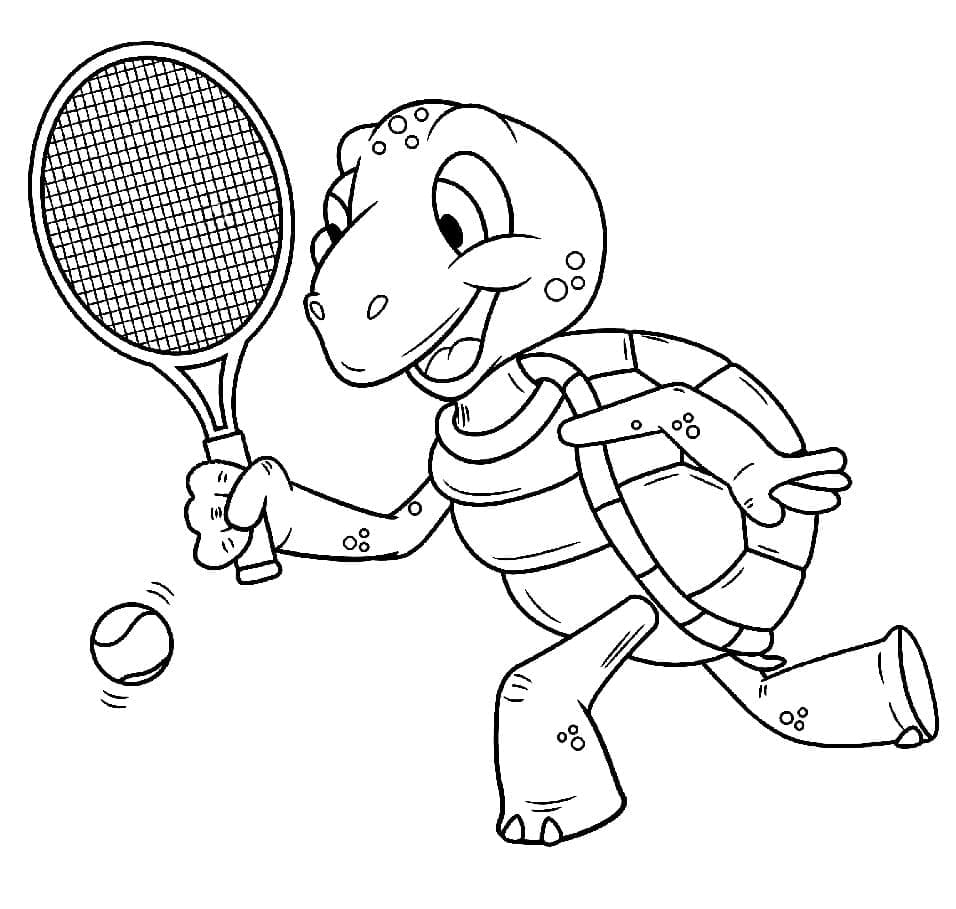 Tennis Bild Kostenlos ausmalbilder