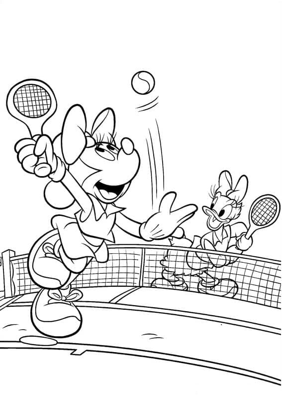 Tennis Druckbar ausmalbilder