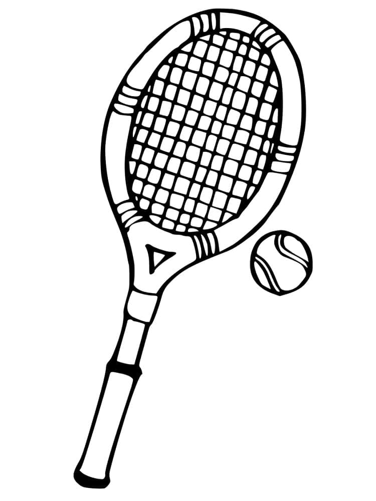 Tennis Drucken ausmalbilder