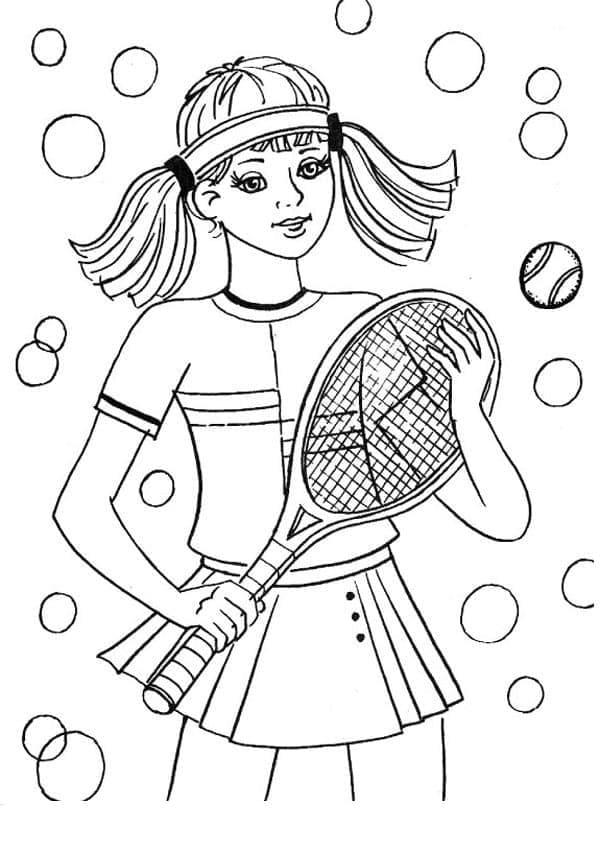 Tennis Für Kostenlos ausmalbilder