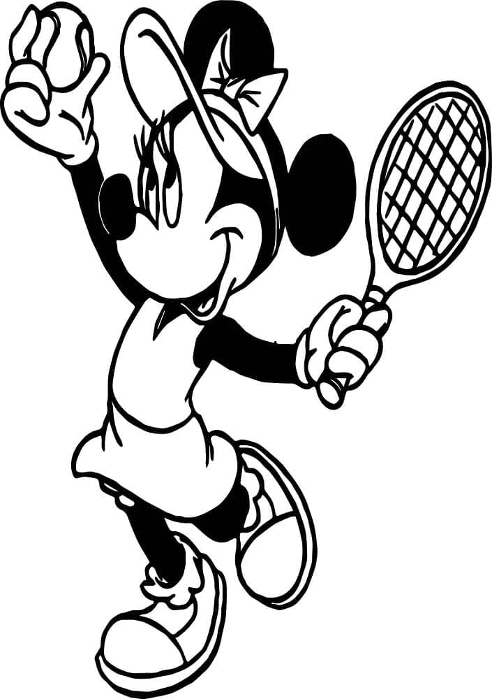 Tennis Kostenlos Druckbar ausmalbilder