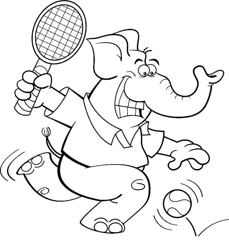 Tennis Kostenlos ausmalbilder