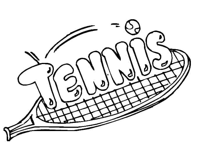 Tennis Spielen ausmalbilder