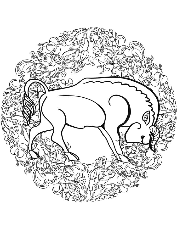 Tiere Mandala druckfertig ausmalbilder