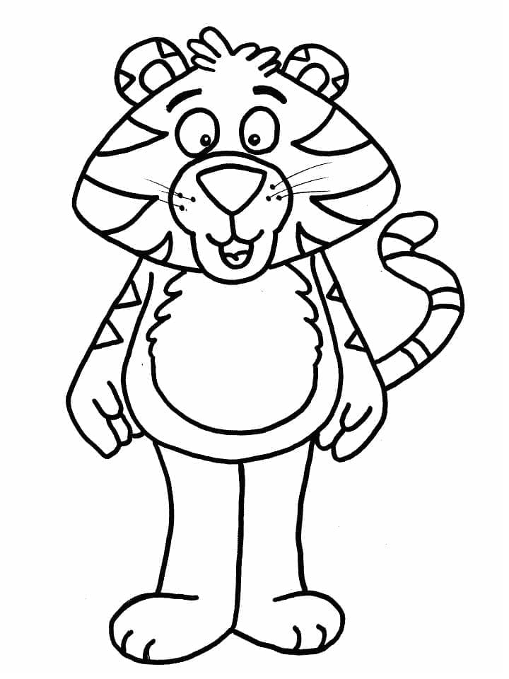 Tiger Druckbar ausmalbilder