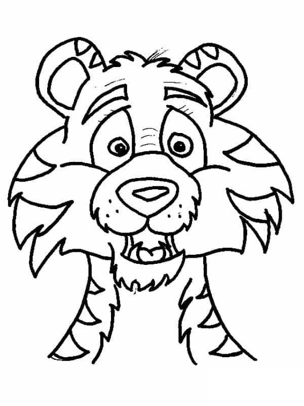 Tiger Drucken ausmalbilder