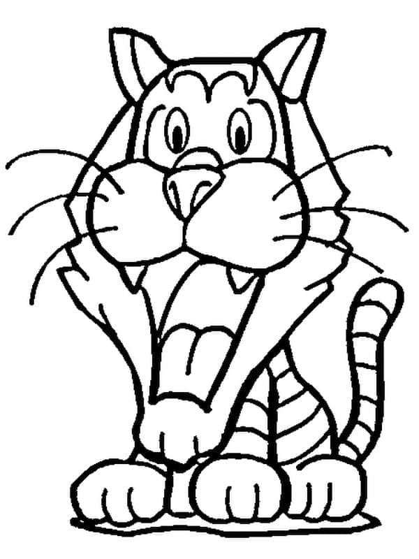 Tiger Kostenlos ausmalbilder