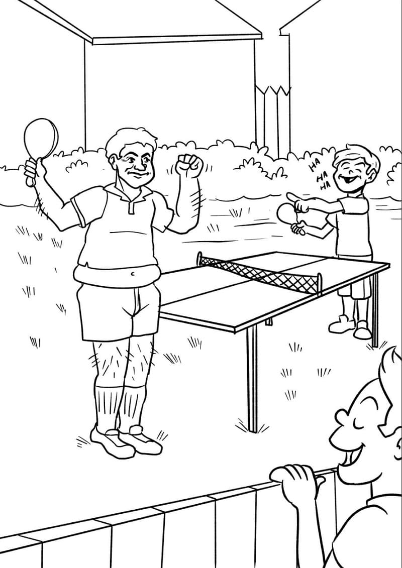 Tischtennis (17) ausmalbilder