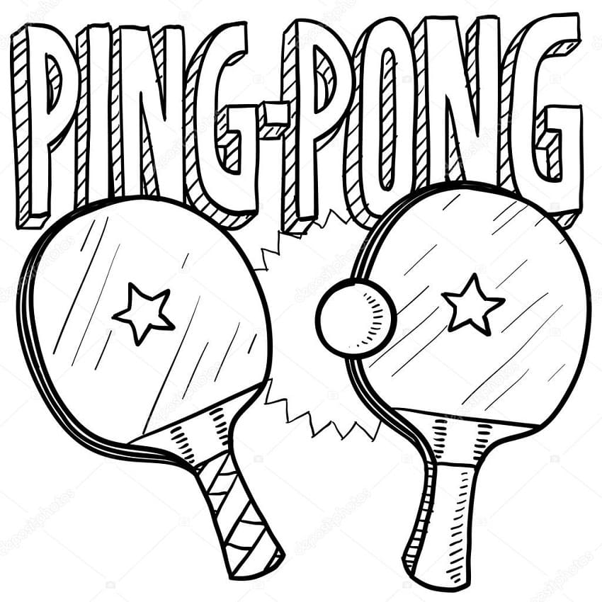 Tischtennis (20) ausmalbilder