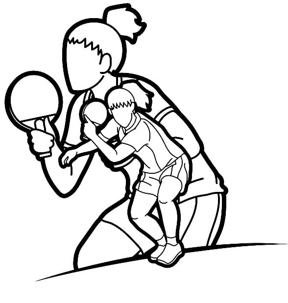 Tischtennis (29) ausmalbilder