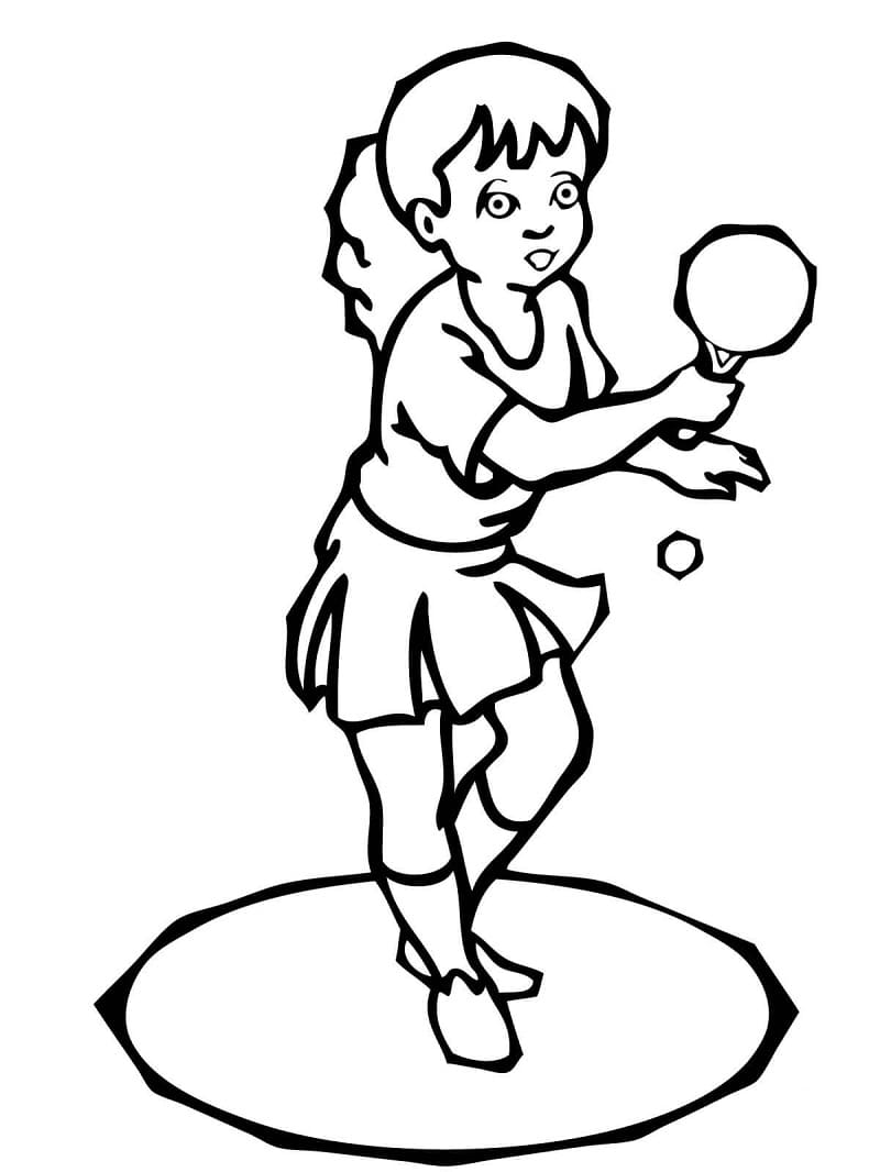 Tischtennis (4) ausmalbilder