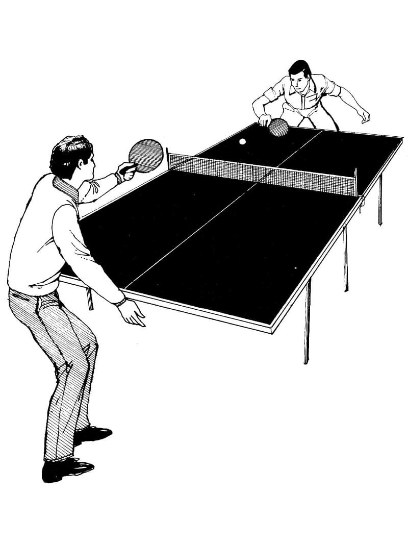 Tischtennis (9) ausmalbilder