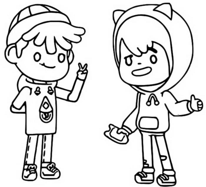 Toca Boca Bild Frei ausmalbilder