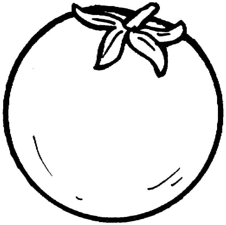 Tomate cho 3-jährige Kinder ausmalbilder