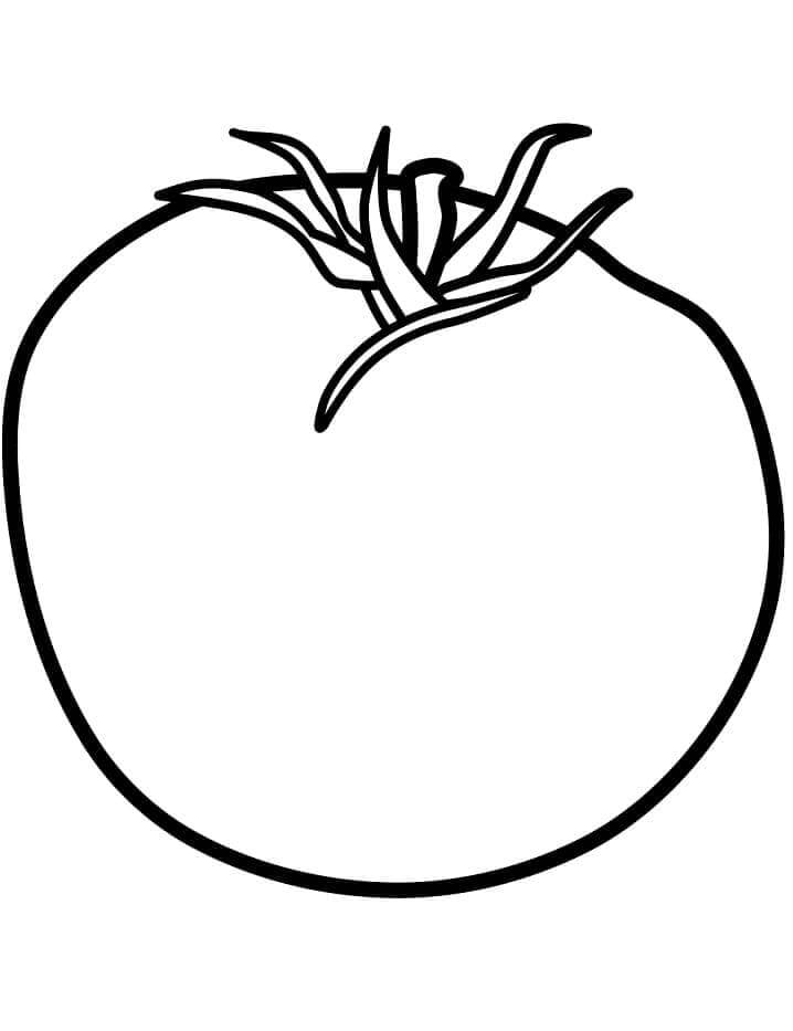 Tomate cho 4-jährige Kinder ausmalbilder