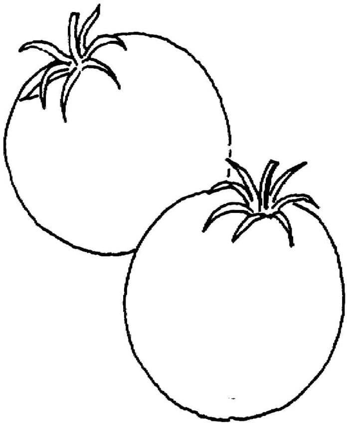 Tomate für 1-jährige Kinder ausmalbilder