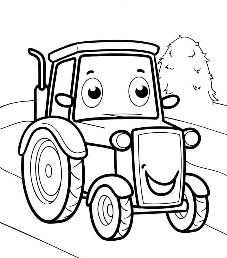 Traktor auf dem Bauernhof ausmalbilder