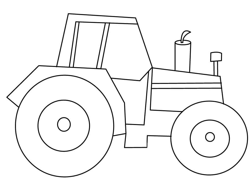 Traktor für 3-jährige Kinder ausmalbilder