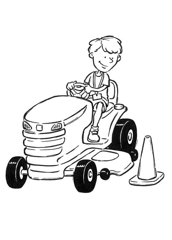 Traktor für 4-jährige Kinder ausmalbilder