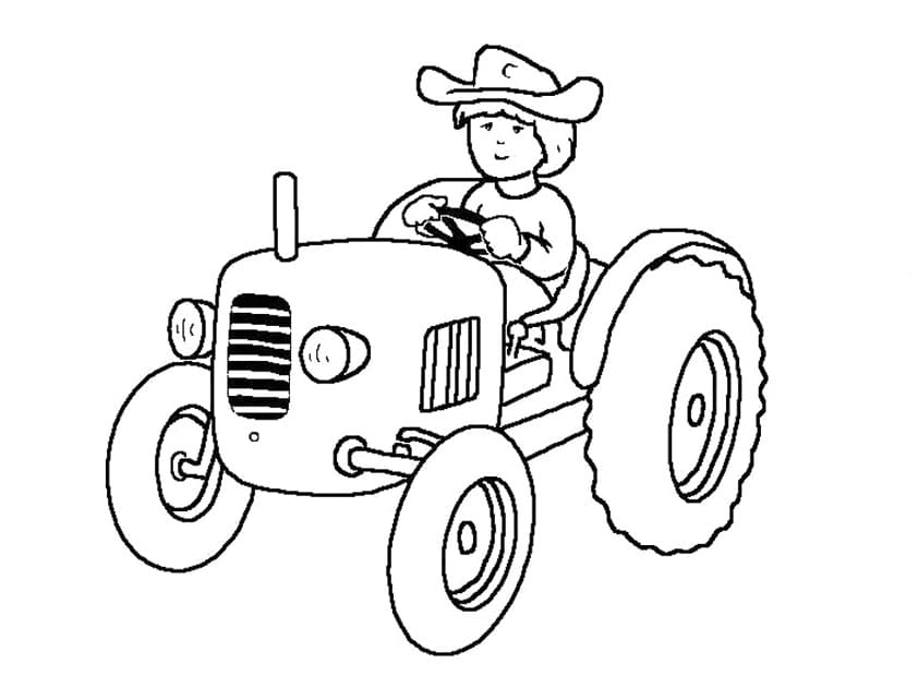 Traktor für 5-jährige Kinder ausmalbilder