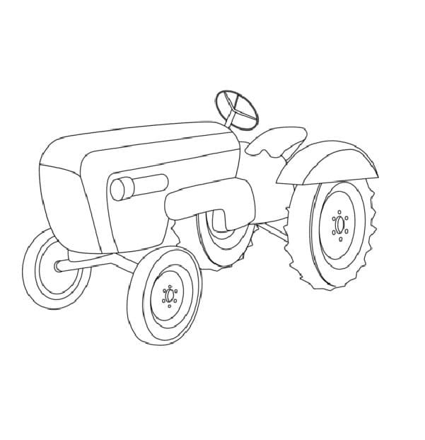 Traktor für 6-jährige Kinder ausmalbilder