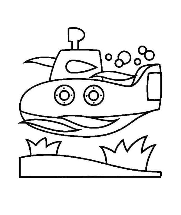 U-Boot Malvorlage für Kinder ausmalbilder