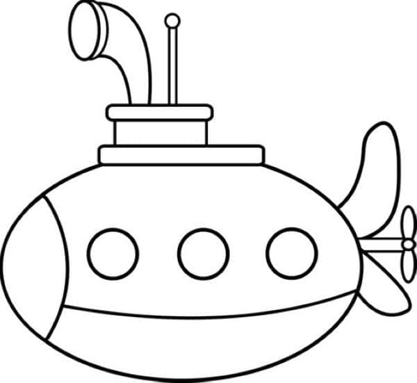 U-Boot für 1-jährige Kinder ausmalbilder