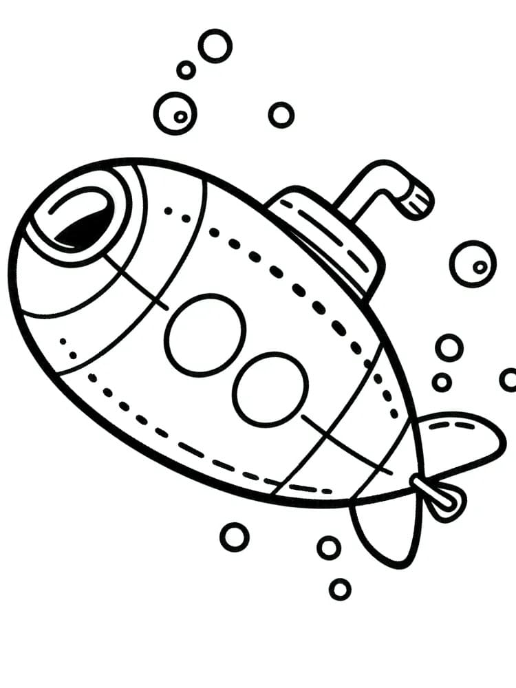 U-Boot unter dem Ozean ausmalbilder