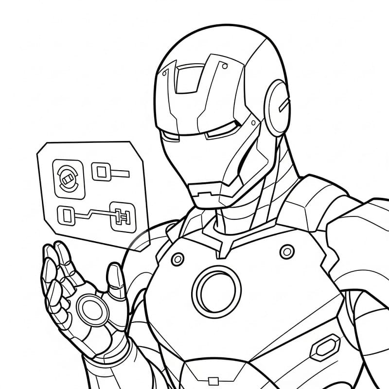 Unglaublicher Iron Man ausmalbilder