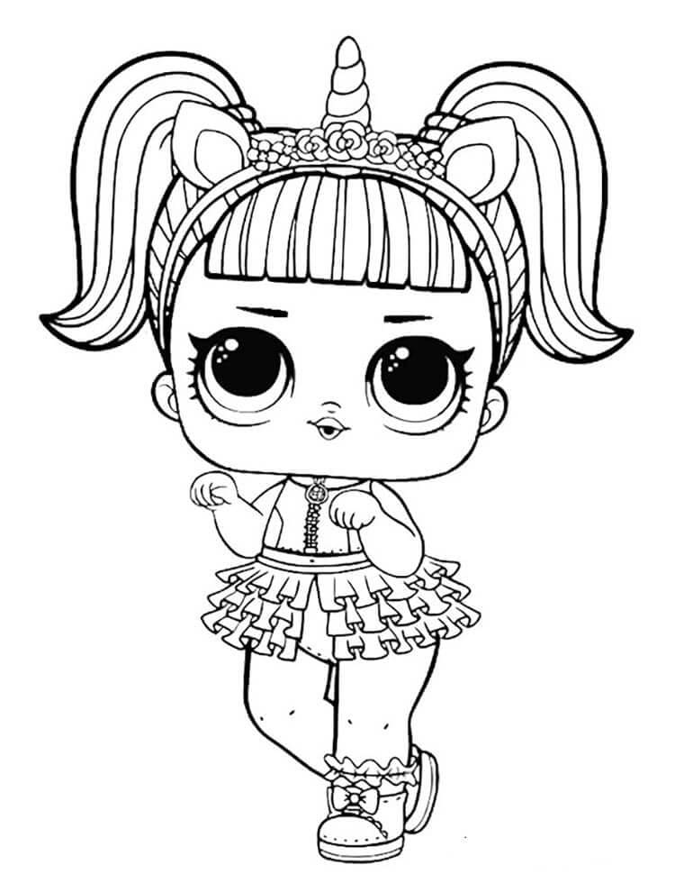 Unicorn di Lol Surprise ausmalbilder