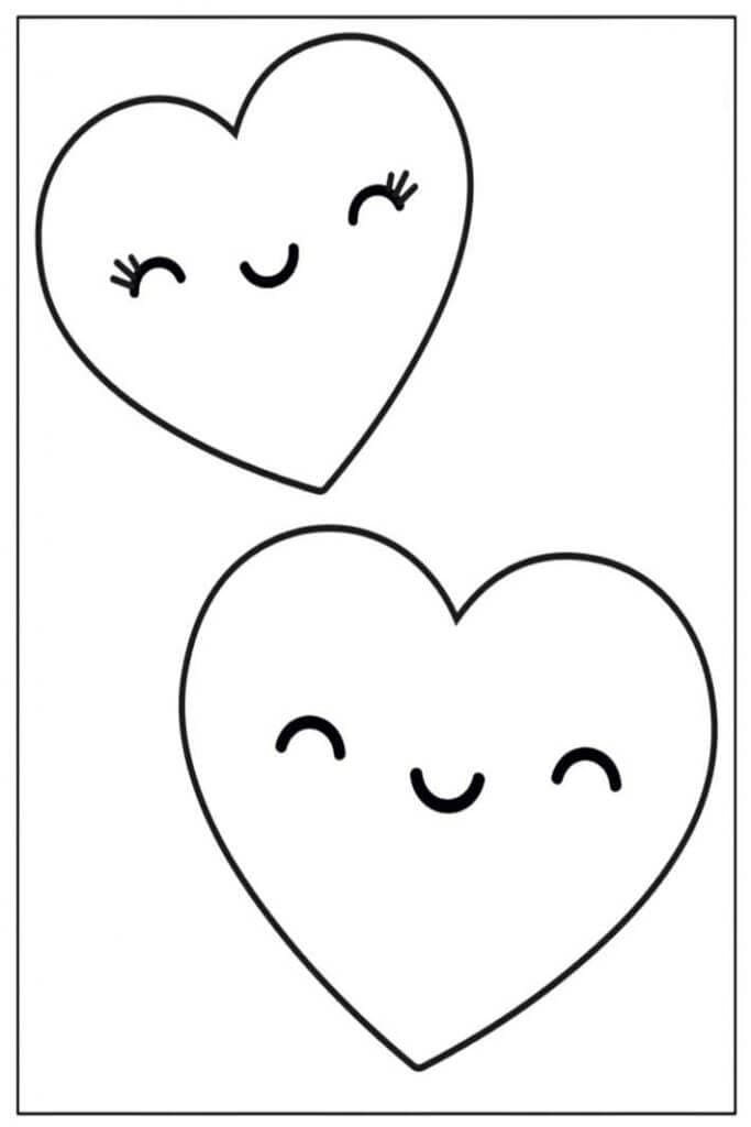 Valentinstag Druckbar Frei ausmalbilder