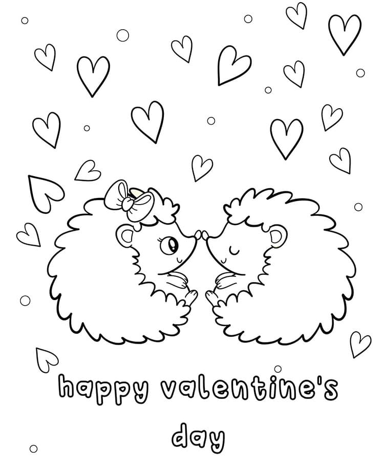 Valentinstag Drucken ausmalbilder
