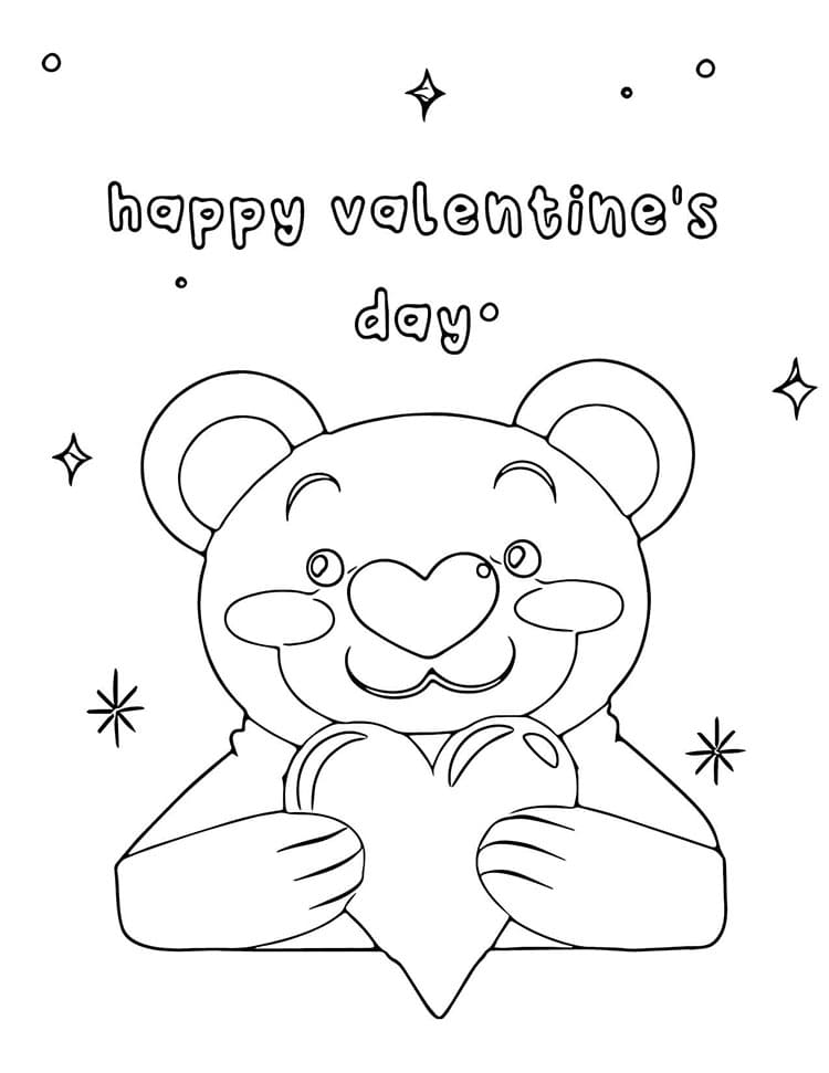 Valentinstag Gratis ausmalbilder