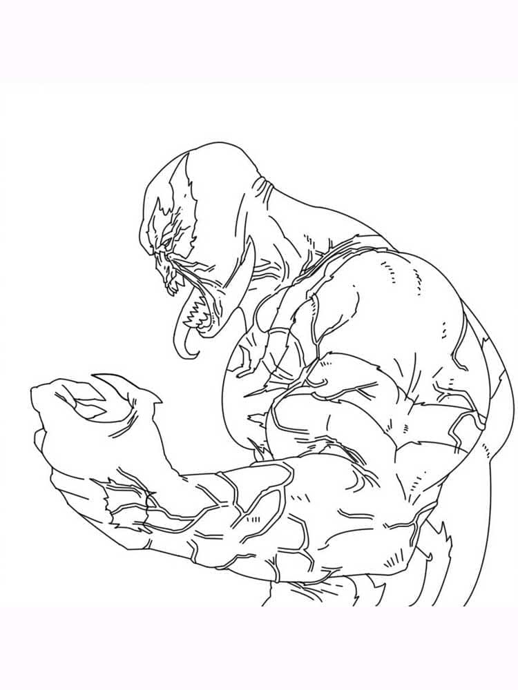 Venom zum Drucken ausmalbilder