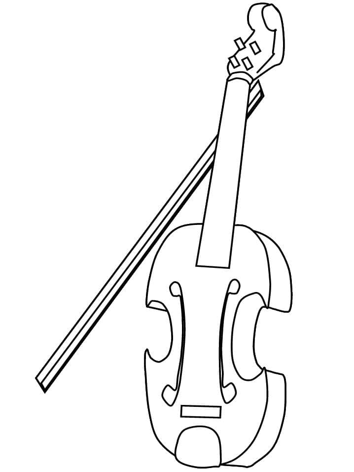 Violine Bild ausmalbilder
